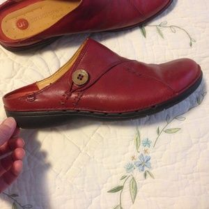 Clarks Unstructured leather clogs